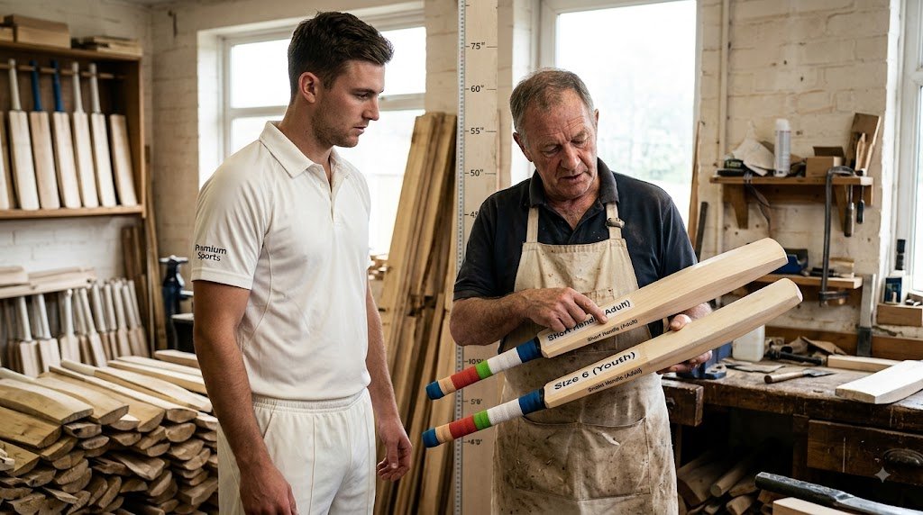 1.How to choose the correct size and weight for a cricket bat